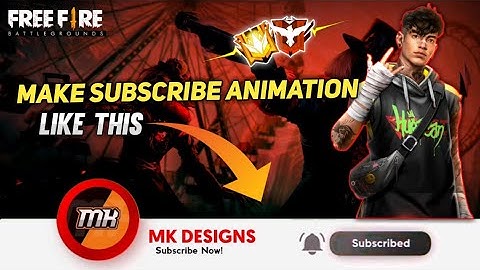 How To Make Animated Subscribe Button Like Total Gaming By MK Designs.