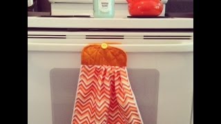 How to Make Hanging Kitchen Towels with Pot holders 