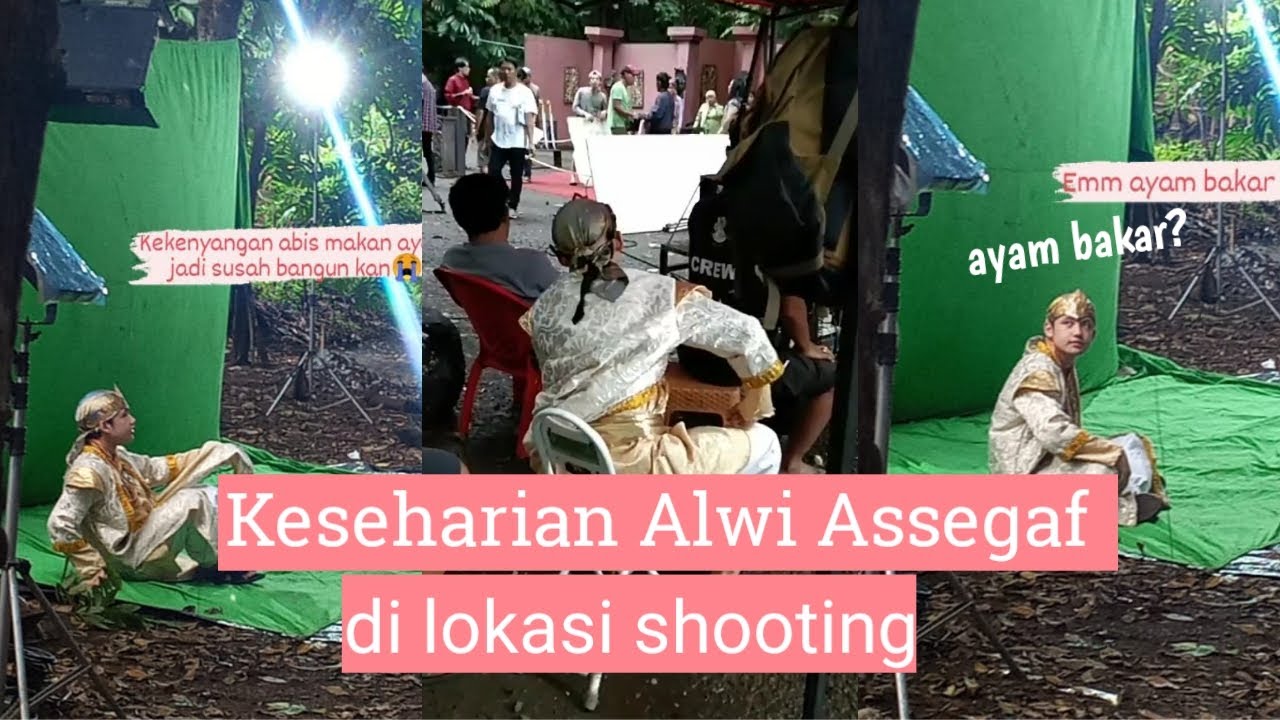 Keseharian Alwi Assegaf saat di lokasi shooting || Alwi live di ig ambet kasih