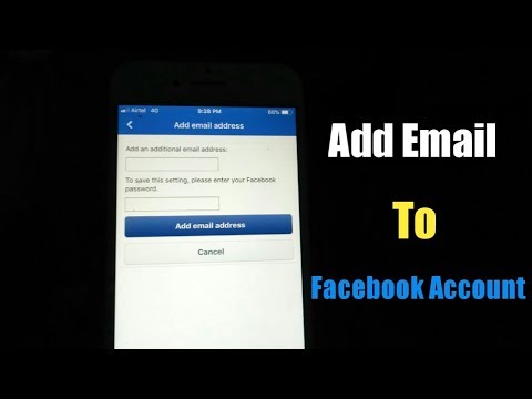 How To Add Email To Facebook Account 2020 | Link Email To Facebook Profile | Add Email In Facebook