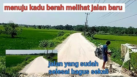 menuju kadu berah melihat jalan baru 