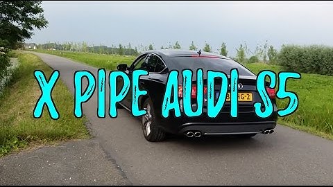 LOUD! Audi S5 3.0T X-PIPE EXHAUST