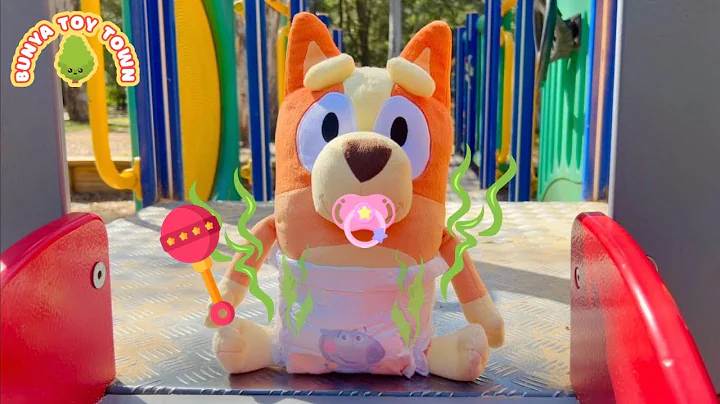 Baby BINGO Stinky Nappy at the Playground | Pretend Play with Bluey Toys
