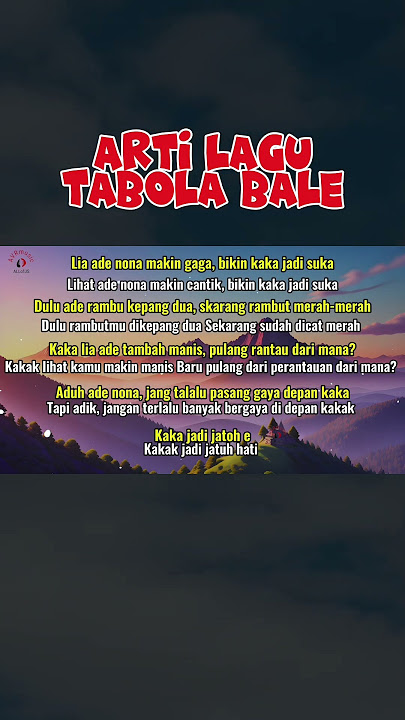 Arti lagu Tabola Bale