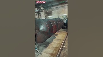 Quy trình gia công trục vít tải, cánh vít tải siêu lớn | Super One