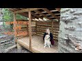 Completing our WOOD SHED and FOUNDATION | Building a CABIN in the WOODs