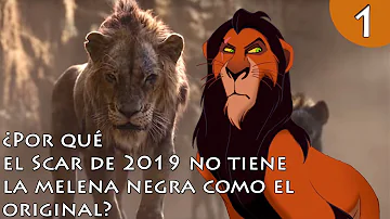 ¿Por qué la melena de Scar es negra?