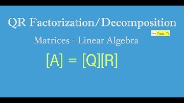 QR Factorization/LU Decomposition Example (A Vintage Polar Pi)