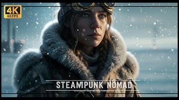 STEAMPUNK NOMAD: Steampunk Post-Apocalyptic Thriller, Cinematic Short Film #midjourney  #veo3