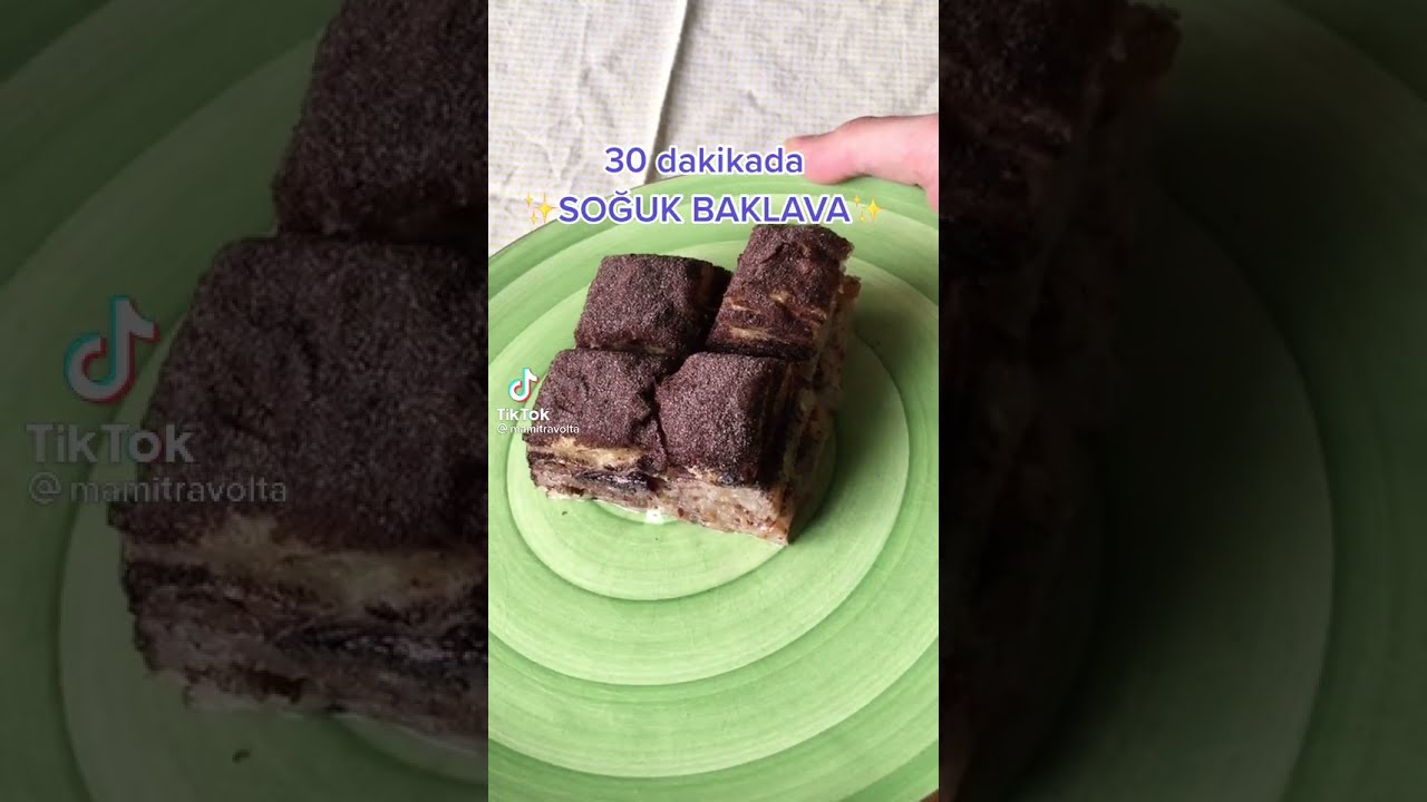 Soğuk baklava tarifi #yemektarifi