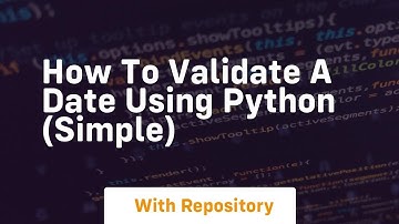 How to validate a date using python simple