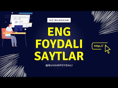 Siz bilmagan va sizga kerakli eng foydali saytlar | Сиз билмаган энг фойдали сайтлар