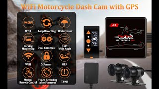 Q3 WiFi Motorcycle Dash Camera Unboxing Video