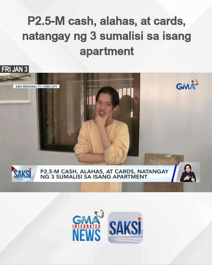 P2.5-M cash, alahas, at cards, natangay ng 3 sumalisi sa isang apartment | Saksi
