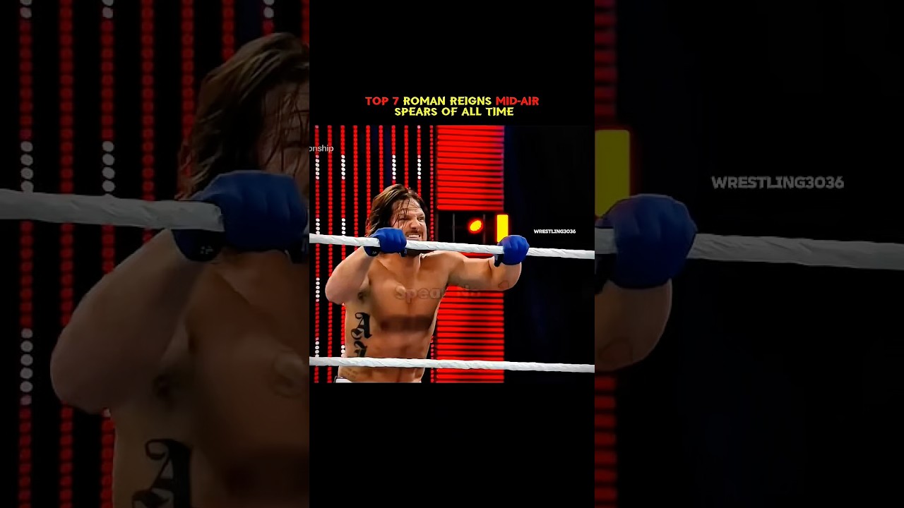 📹 Top 7 Roman Reigns Mid-Air Spears Of All Time 🥶