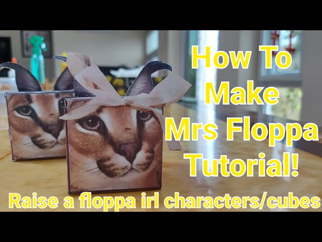 How To Make A Floppa Cube! (Roblox Raise a Floppa Irl) #floppa