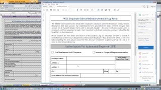 WCS Payment Request Form: Banking Instruction Changes