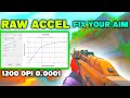 best raw accel settings for valorant 1200 dpi