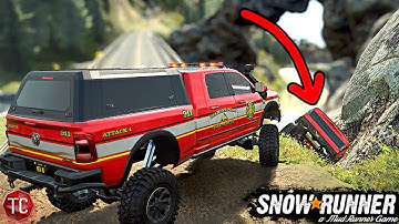Wrecked Raptor! FIRE & RESCUE Response! SnowRunner RP | Console Mods Cummins 3500 Gameplay