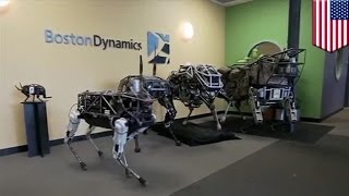 Google dog robot Spot tested by DARPA, K5 crime robots tested in Silicon Valley - compilation screenshot 1