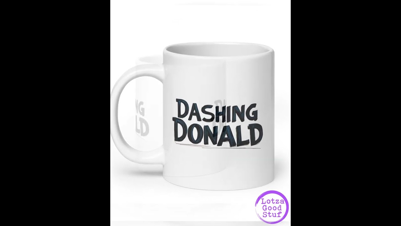 Dashing Donald - White glossy mug