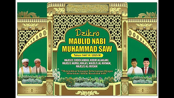Dzikro Maulid Nabi Muhammad SAW 1447 H - Syekh Ibrahim El Dhaibi Cicit Syekh Abdul Qodir Al-Jaelani