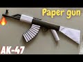 How to make paper gun AK-47 | origami paper gun Ak-47 tutorial