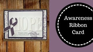 How to Make a Ribbon Awareness Card