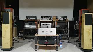 HI FI DRUMS 3 /QINSOUND LS3/5A-T SPEAKER /QINSOUND 50A AMPLIFIER