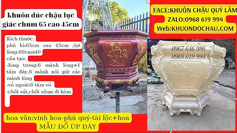 Giới Thiệu Bộ Khuôn Đúc Chậu Lục Giác Chum  65 Nhựa Abs