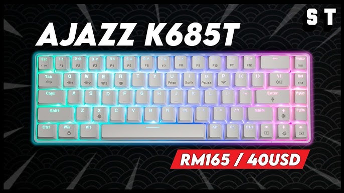 Ajazz AK33 Zorro Keyswitches 75% Gaming Mechanical Keyboard - Unboxing &  Review 