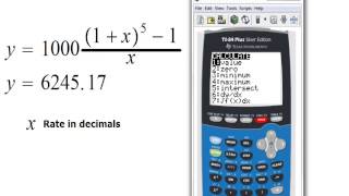 Solving Rate Future Value TI84