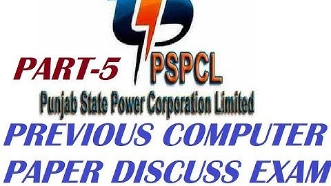 PSPCL Previous year COMPUTER  paper discuss 100% exam clear part -5 ✅