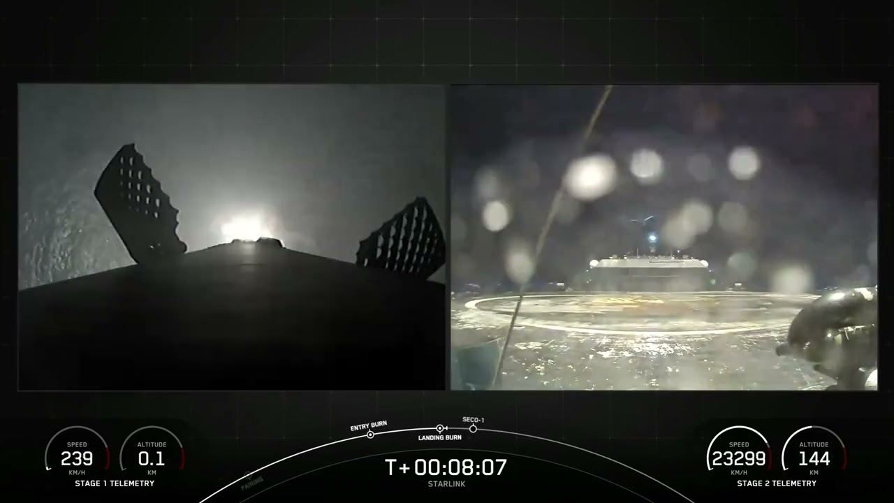 Falcon 9’s First Stage Lands on "A Shortfall of Gravitas" Droneship, Completing 11th Flight!