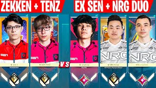 SEN DUO vs EX SEN + NRG DUO! SEN TenZ & SEN Zekken Vs Sinatraa, NRG Victor & NRG Crashies | VALORANT