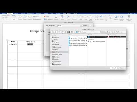 Hyperlinks in Word for MAC