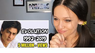 SHAHRUKH KHAN EVOLUTION 1992-2019 Video Reaction | Russia | AniTalkies