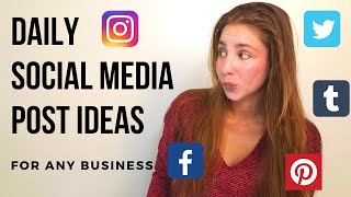 Daily Social Media Post Ideas For Any Business with Examples