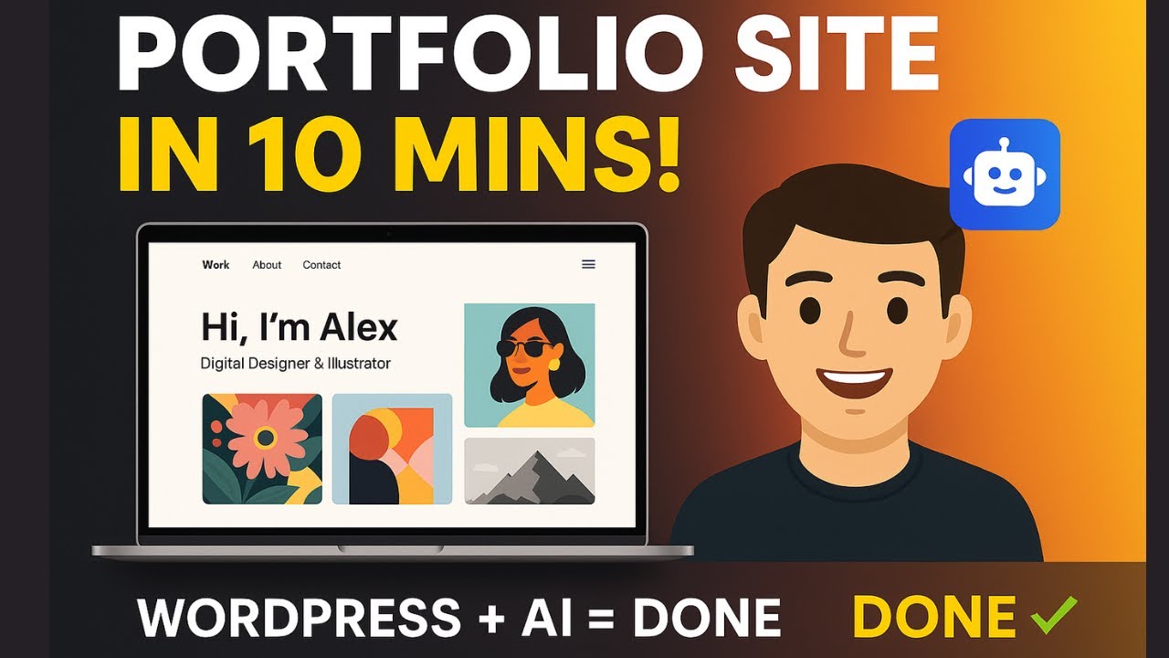 Create a Stunning Portfolio Website in 10 Minutes Using WordPress + AI ...