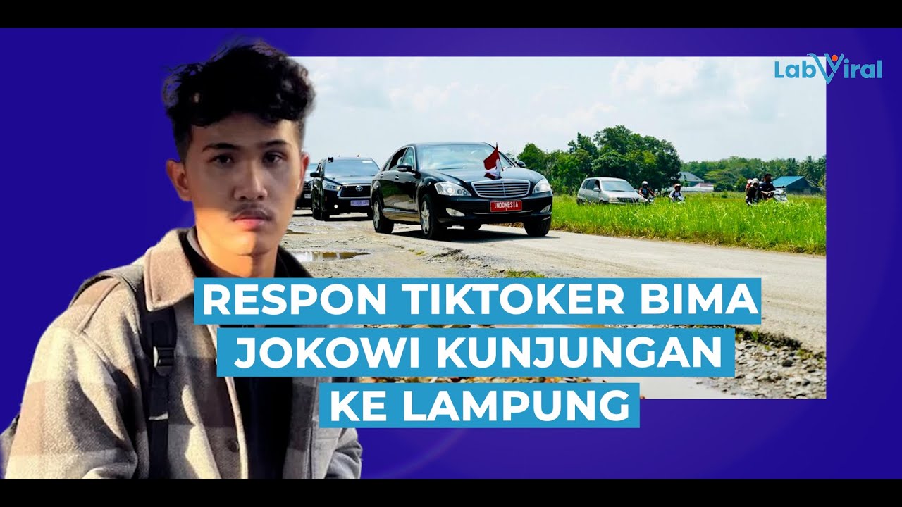 Tiktoker Bima Respon Kunjungan Presiden Jokowi ke Lampung: Kena Lo!