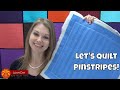 How to Quilt Pinstripes! Easy, Beginner Walking Foot Quilting Tutorial
