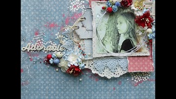 Adorable Mixed Media Layout