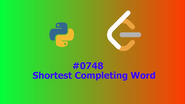 No Sound Leetcode 748: Shortest Completing Word