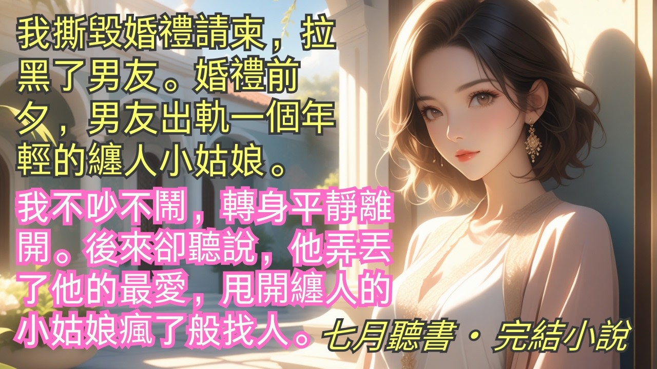 完結小說【到此為止】我撕毀婚禮請柬拉黑了男友。婚禮前夕，男友出軌纏人小姑娘。我不吵不鬧轉身平靜離開。後來卻聽說他弄丟了愛人，甩開纏人的小姑娘瘋了般找人。#一口氣看完 #完整版 #小說 #爽文 #完結