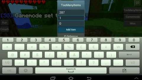 Mcpe mod showcase-too many items mod