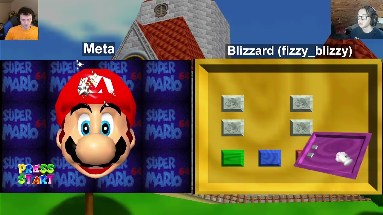 Super Mario 64 - 70 Star Randomizer Race 2 vs. Blizzard [N64]