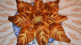 MY IDEA / ORIGINAL STAR BUN FROM YEAST Dough / One of my ideas that is easy to implement. A bun made