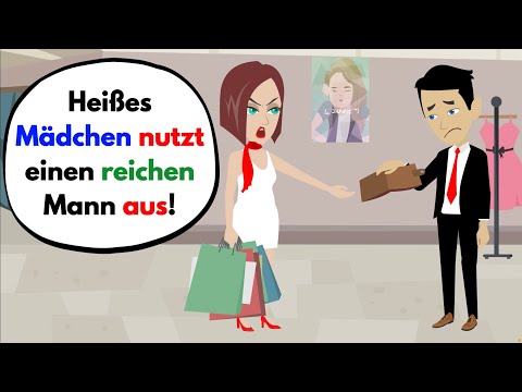 Deutsch lernen | Heißes Mädchen nutzt einen reichen Mann aus! Wortschatz und wichtige Verben