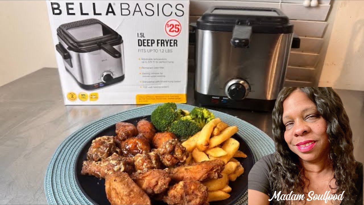 TRYING BELLA BASICS 1.5L DEEP FRYER 4k HONEST REVIEW familydollar 