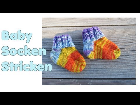 Video: Wie Man Socken Für Babys Strickt